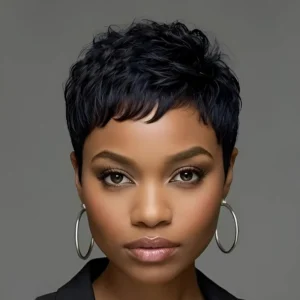 150% Density 4Inch Pixie Cut